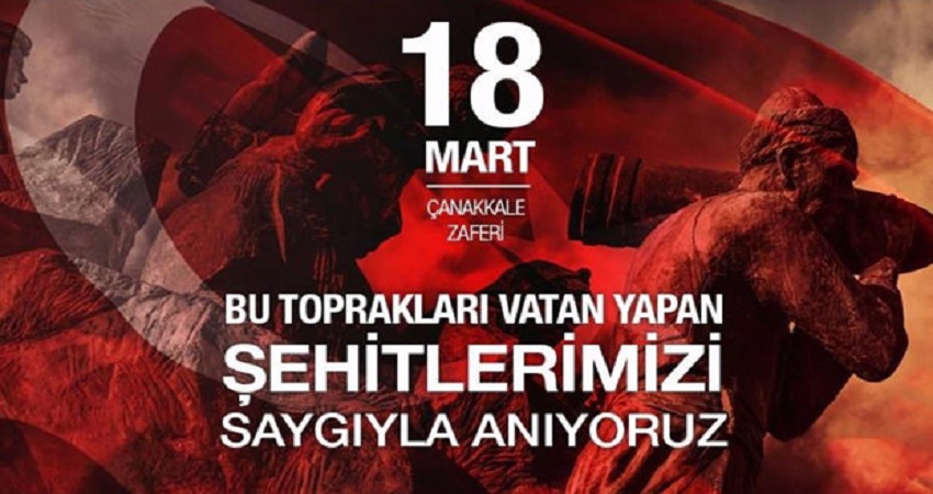 İlçe Kaymakamı Sayın Şenol Levent ELMACIOĞLU'nun 18 Mart Çanakkale Zaferi ve Şehitleri Anma Günü Mesajı.